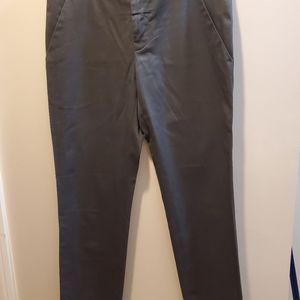 JIL SANDER GREY CIGARETTE TROUSER